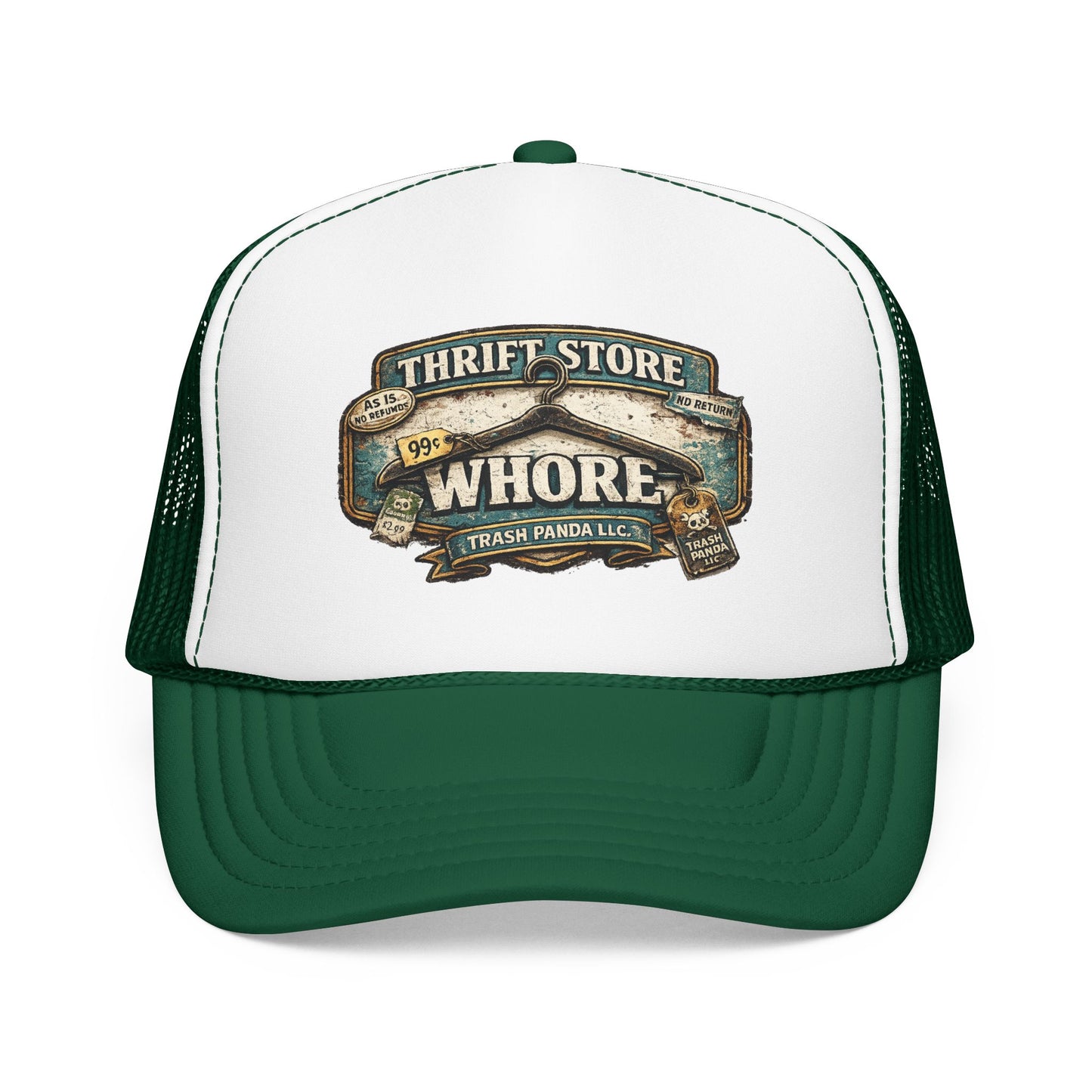 Thrift Store Wh*re Foam Trucker Hat (Printed)