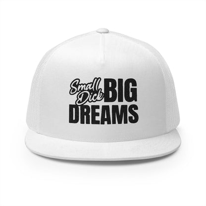 Small Dck Big Dreams 5 Panel Trucker Cap (Embroidery)