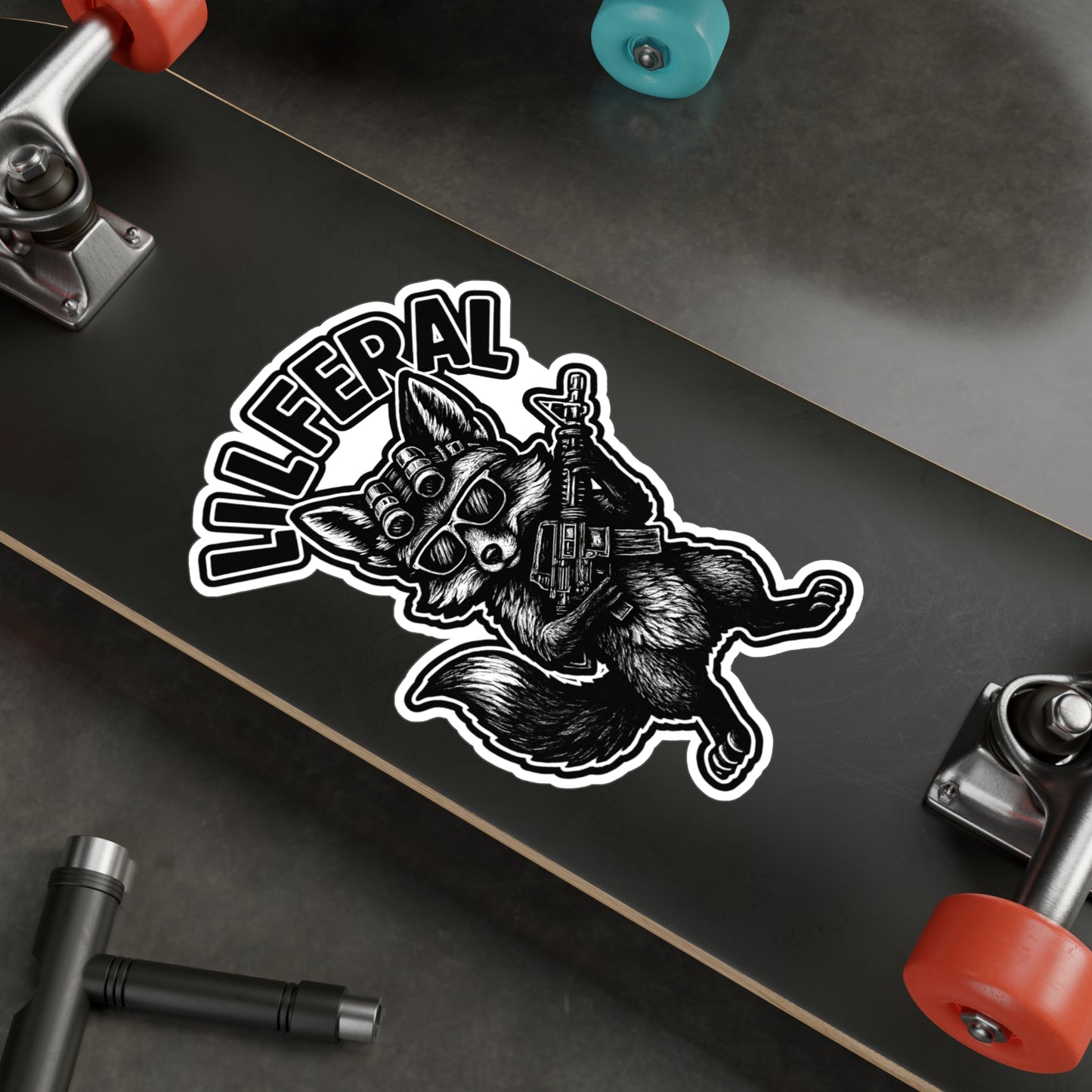 Lil Feral Fox Vinyl Decal