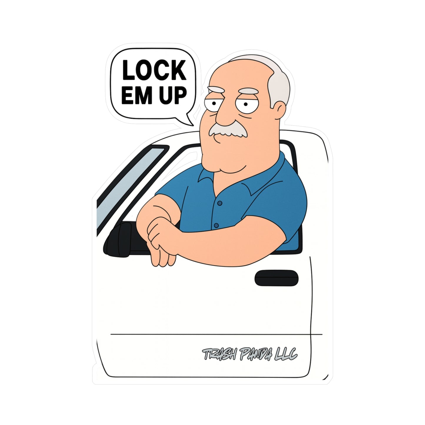 Lock Em Up American D Vinyl Decals