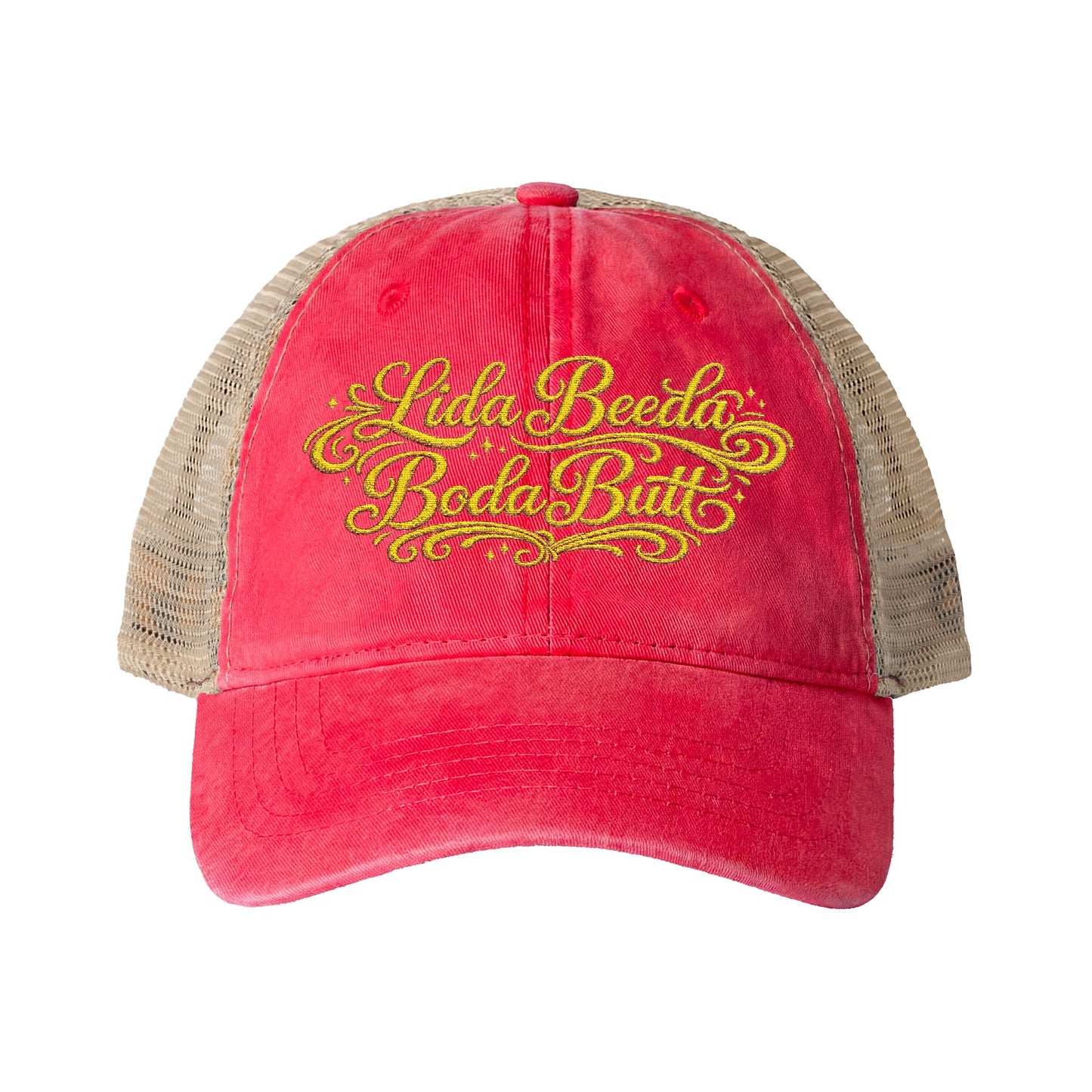 Lida Beeda Boda Butt Women's Washed Mesh-Back Cap