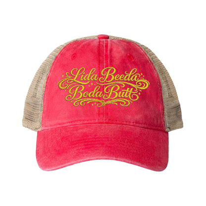 Lida Beeda Boda Butt Women's Washed Mesh-Back Cap