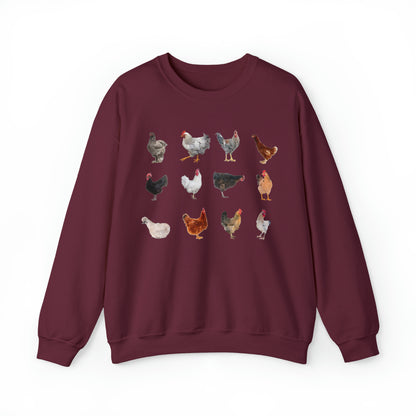 All The Chickens Sweatshirt Unisex Heavy Blend™ Crewneck Sweatshirt