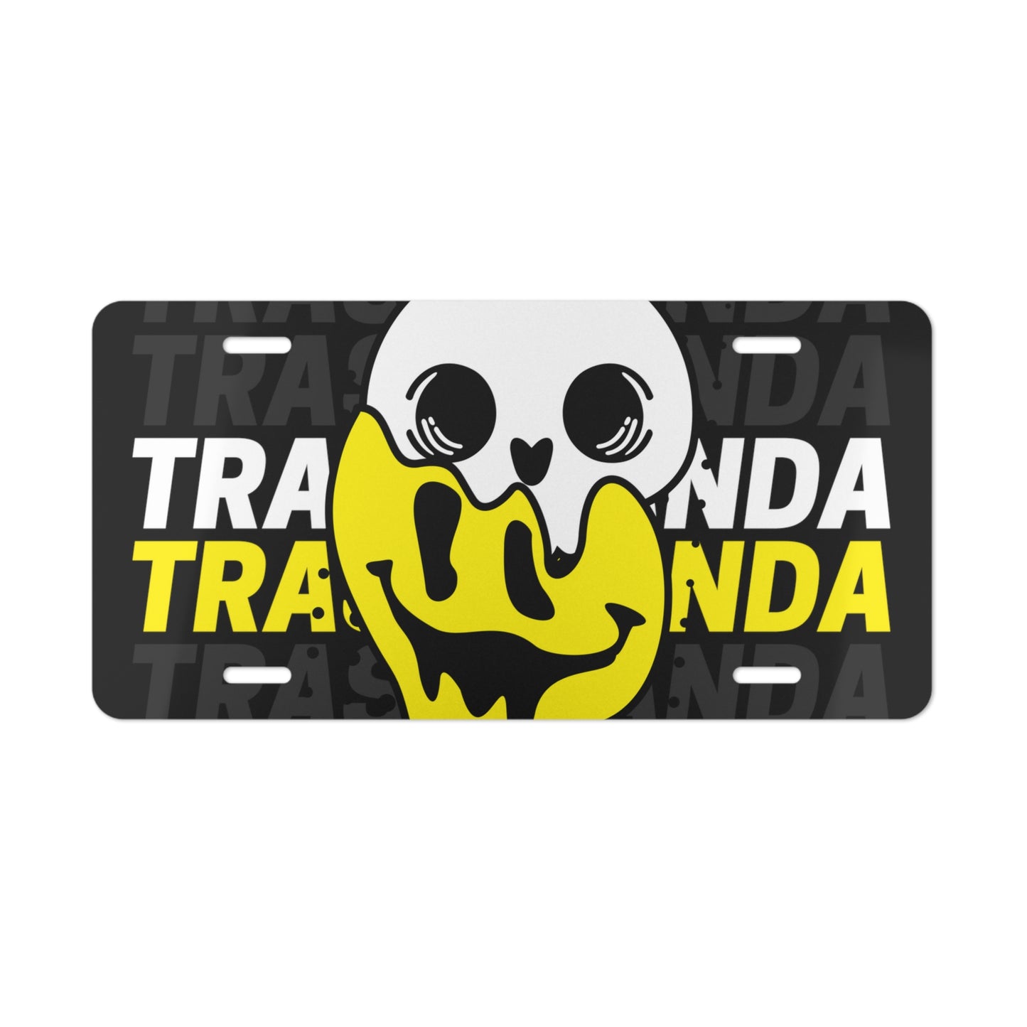 Trash Panda Smiley Vanity Plate