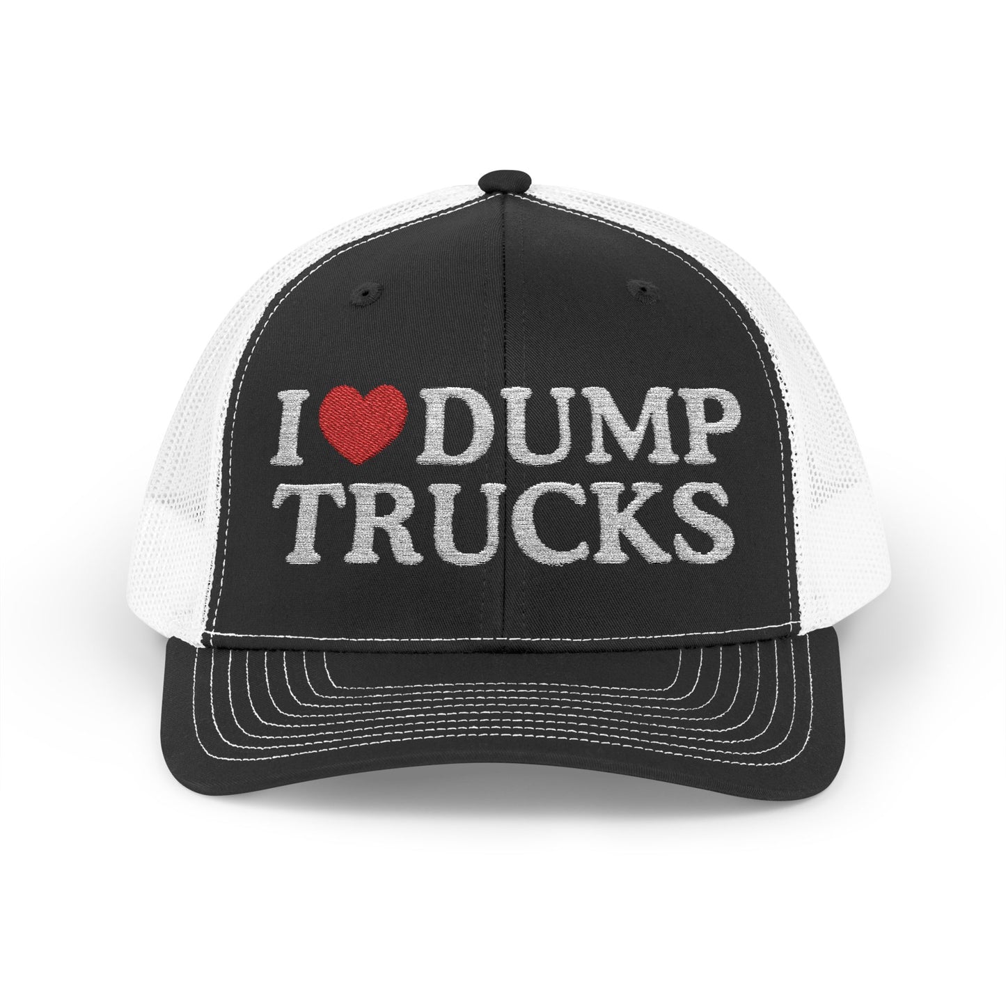 I Heart Dump Trucks Richardson 112 Snapback Trucker Cap