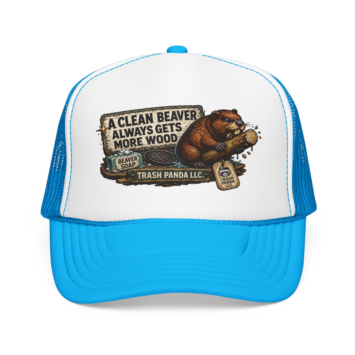 Clean Beaver Foam Trucker Hat (Printed)
