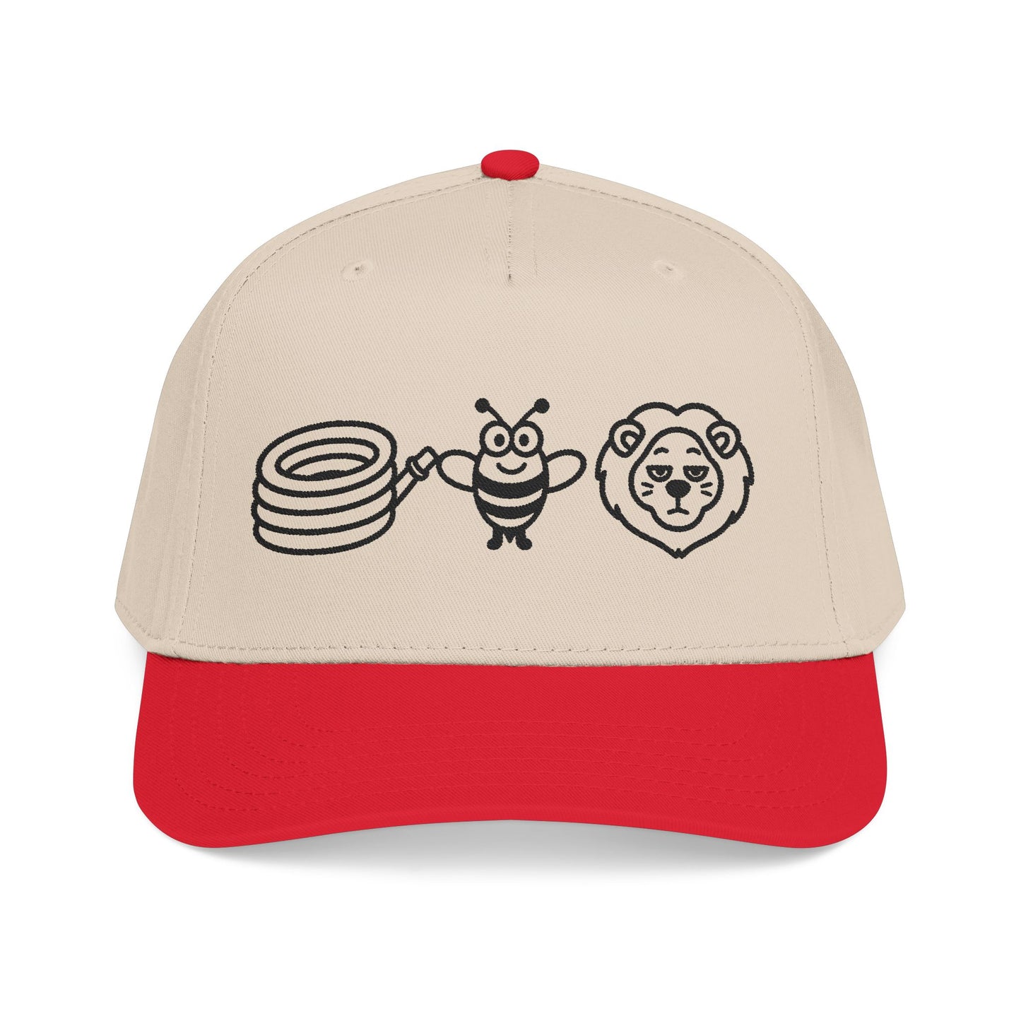 Hose Bee Lion Mid Profile Baseball Cap (Embroidery)