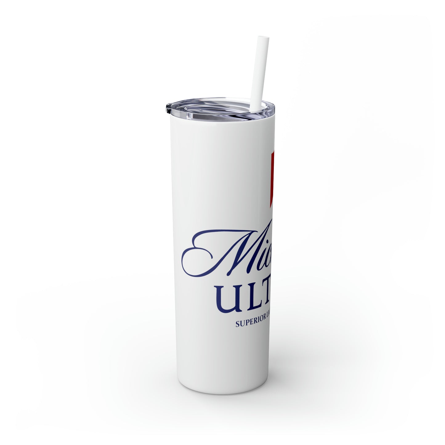 Michelob Ultra Beer Skinny Tumbler with Straw, 20oz