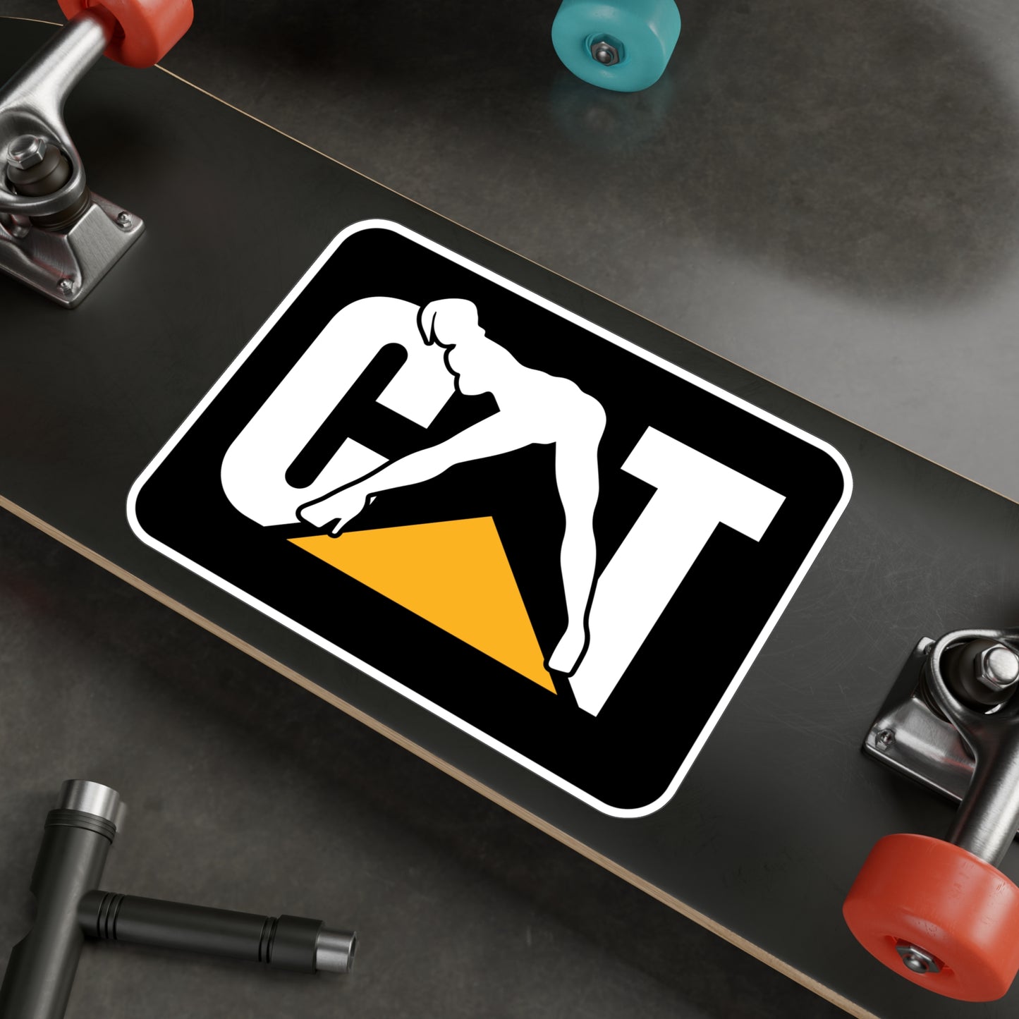 CAT Girl Kiss-Cut Vinyl Decals