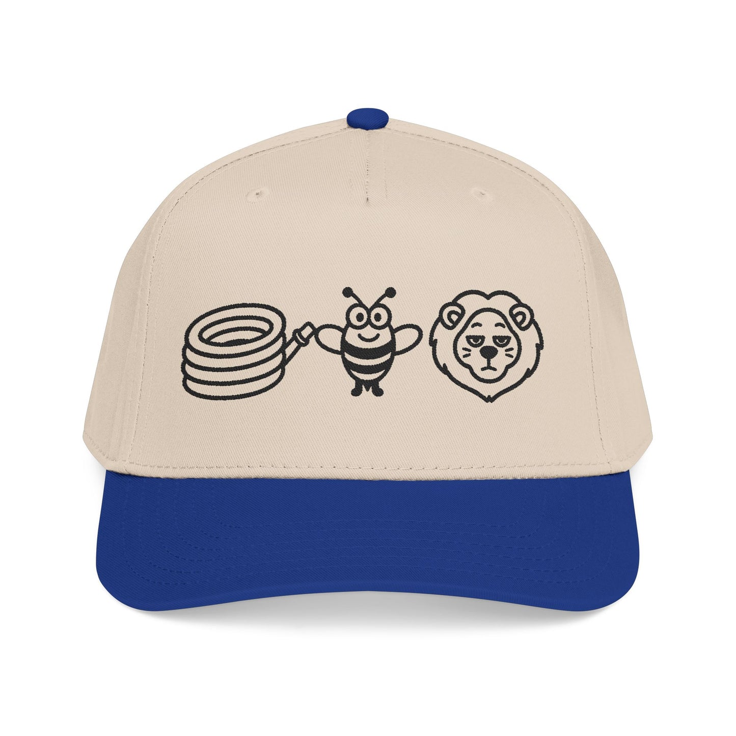 Hose Bee Lion Mid Profile Baseball Cap (Embroidery)
