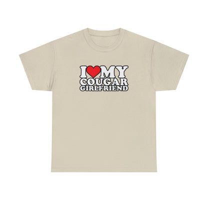 I Heart My Cougar Girlfriend Unisex Heavy Cotton Tee