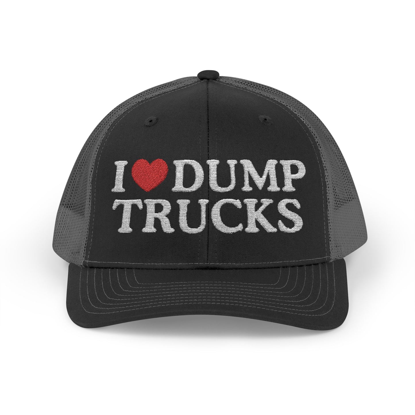 I Heart Dump Trucks Richardson 112 Snapback Trucker Cap
