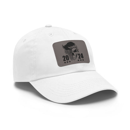 Trump 2024 Hat with Leather Patch (Rectangle)