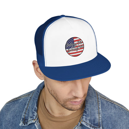 Sucking Ts and Licking Cs 4th of July Panel Trucker Cap (Embroidery)
