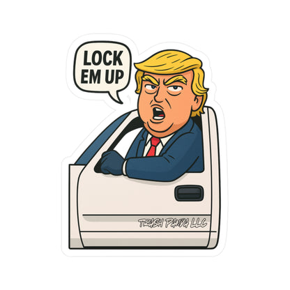 Lock Em Up DJT Vinyl Decals