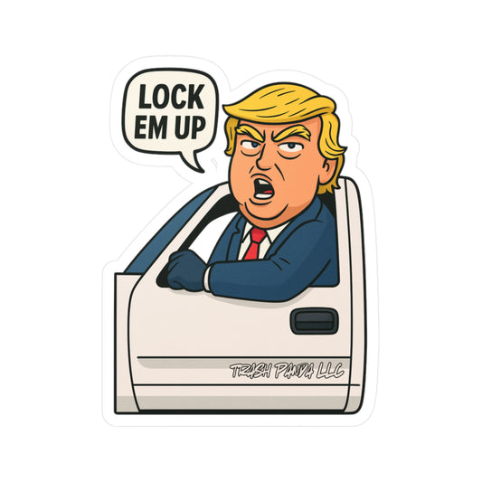 Lock Em Up DJT Vinyl Decals