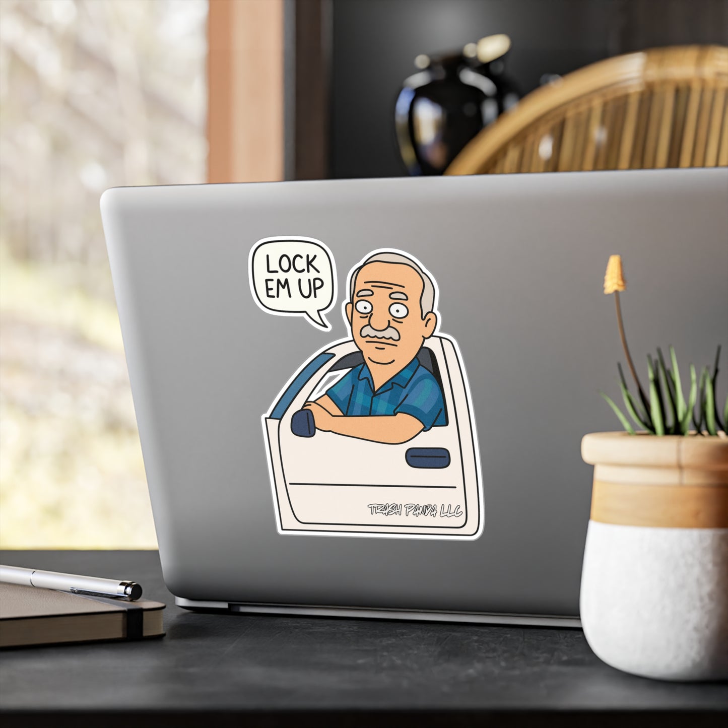 Lock Em Up Bob Brger Vinyl Decals