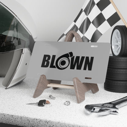 Blown Grey Vanity Plate