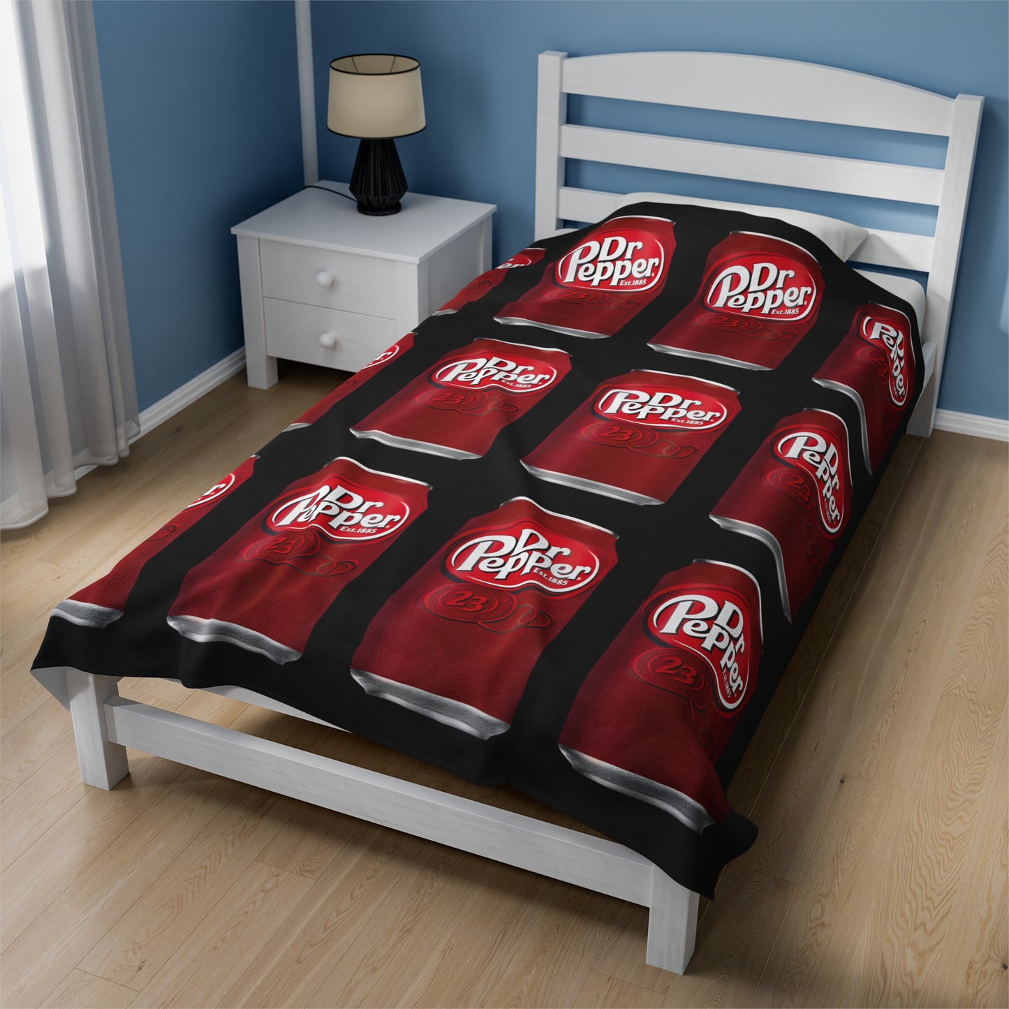 Dr Pepper Velveteen Plush Blanket