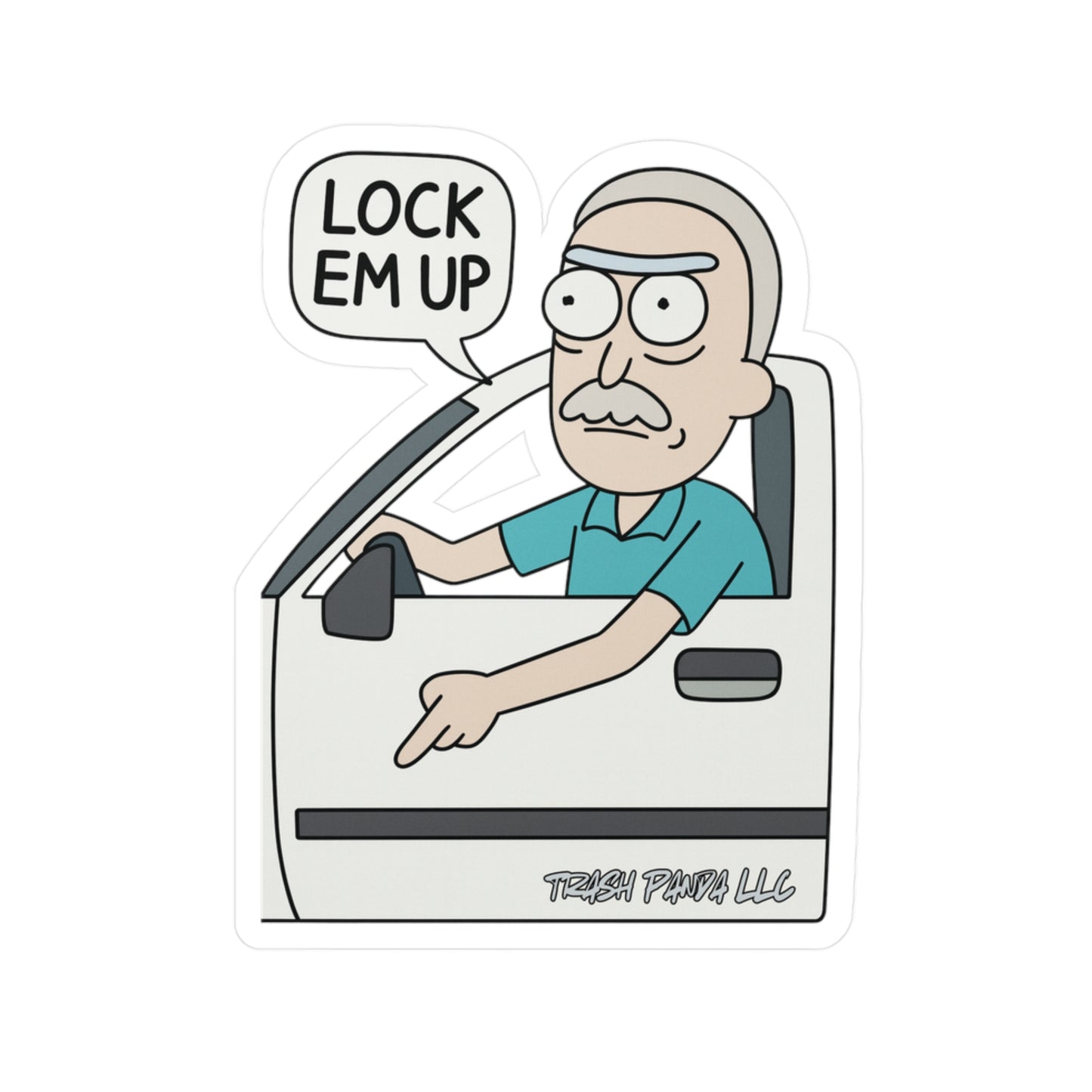 Lock Em Up Rick & Morty Vinyl Decals