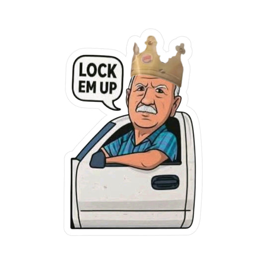 Lock Em Up Crown Kiss-Cut Vinyl Decals