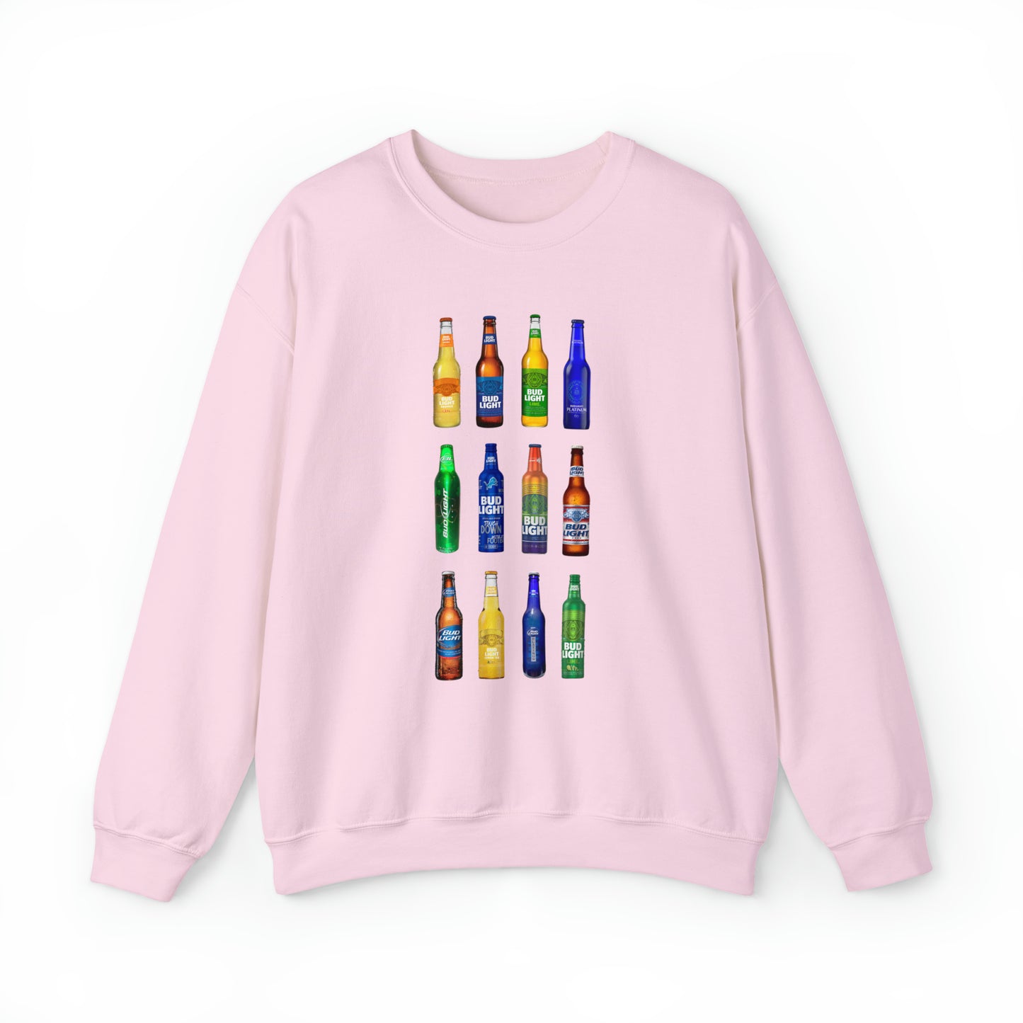 Bud Light Bottles Sweatshirt Unisex Heavy Blend™ Crewneck Sweatshirt