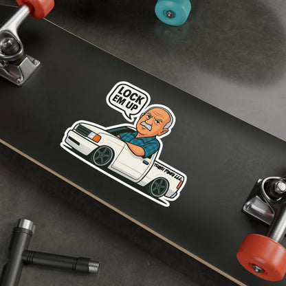 Lock Em Up Lowered Truck Vinyl Decal