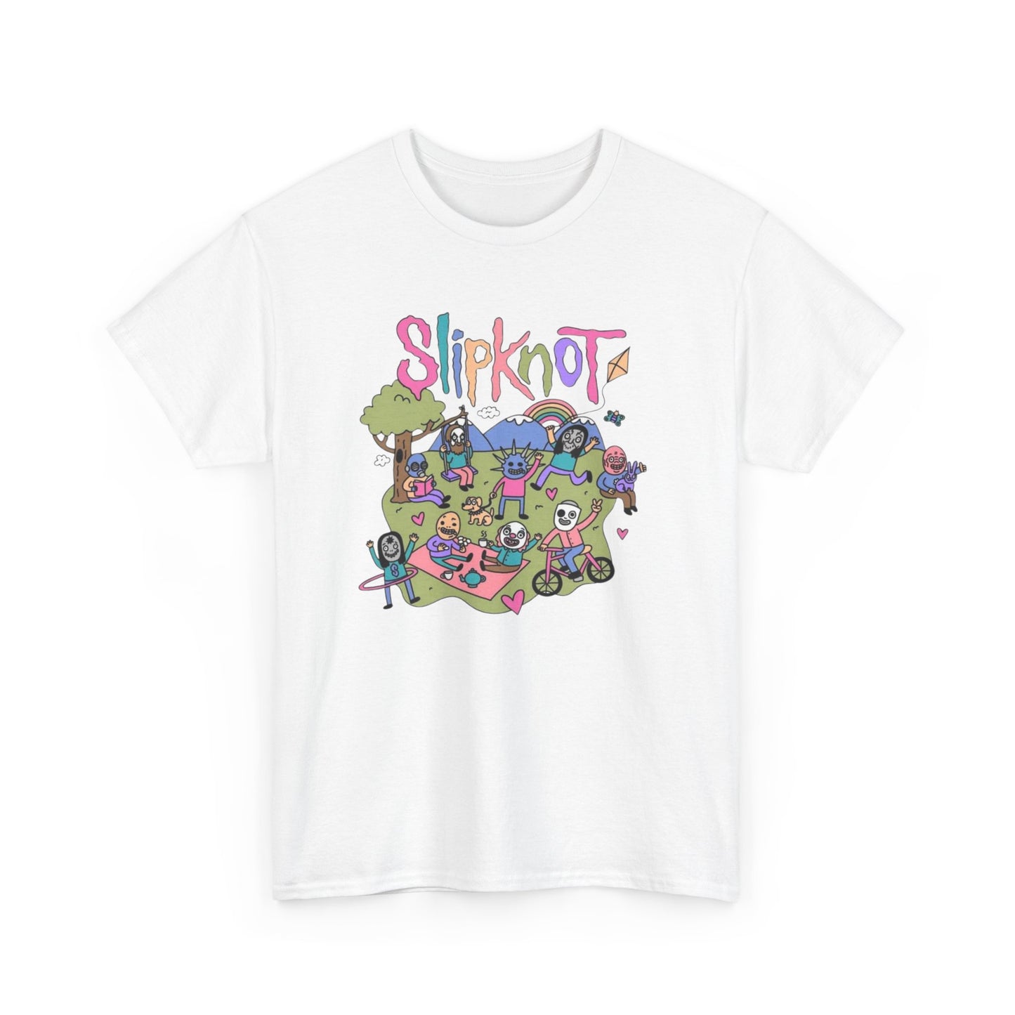 Colorful Metal Band Tee