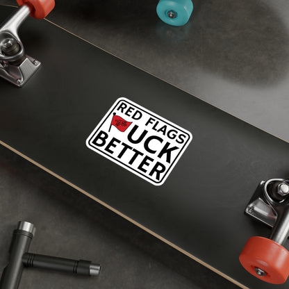 Red Flags Kiss-Cut Vinyl Decal