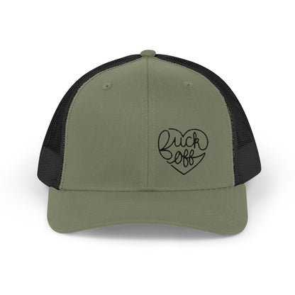 F*CK OFF Heart (Ladies) Snapback Trucker Cap
