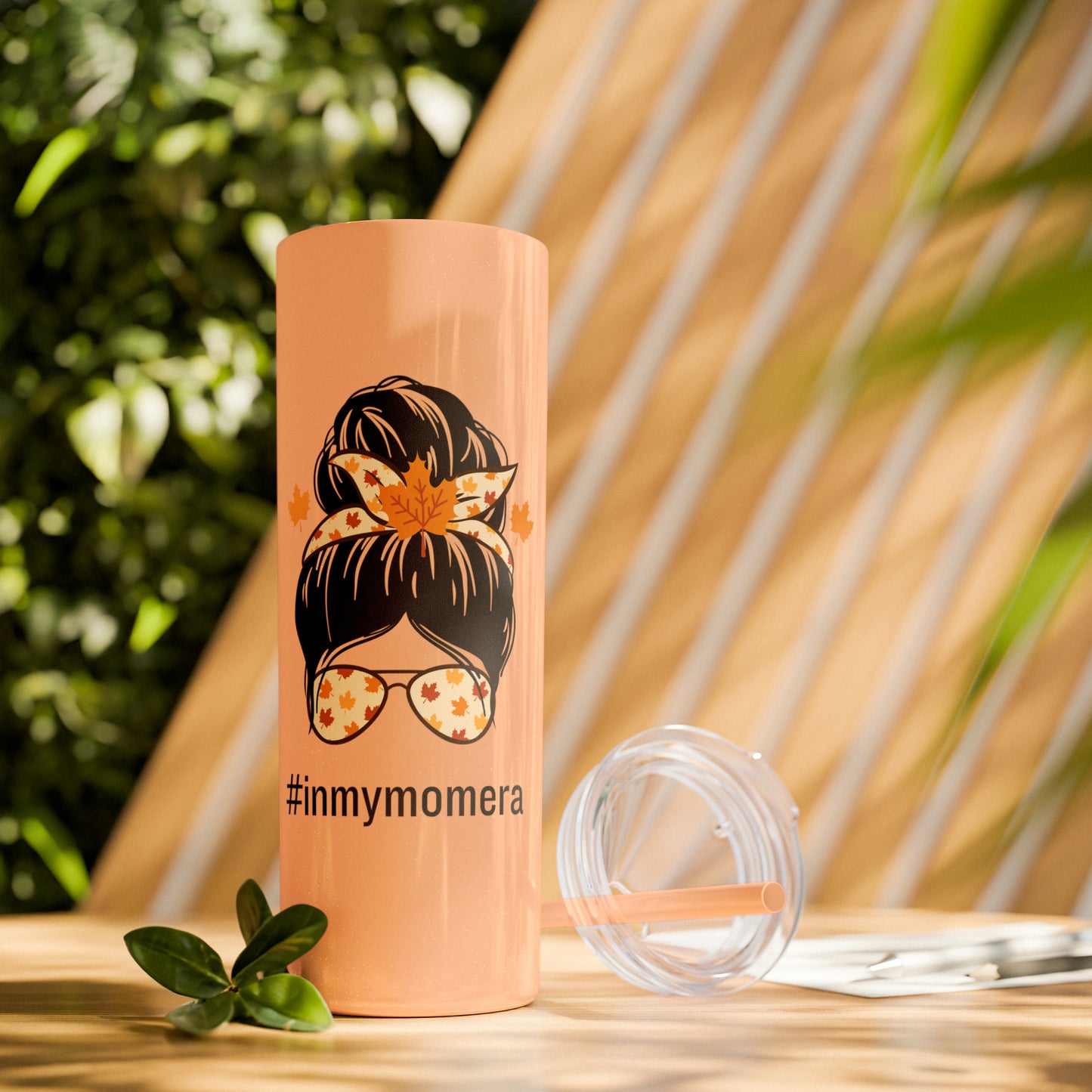 In My Mom Era Fall Skinny Tumbler with Straw, 20oz