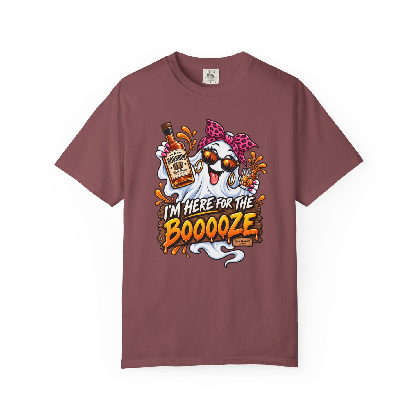 Here For The Booooze (Ladies) Comfort Colors T-shirt