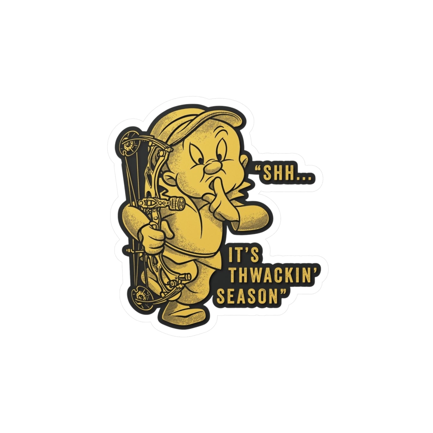 Fudd Bow Hunting Vinyl Decals