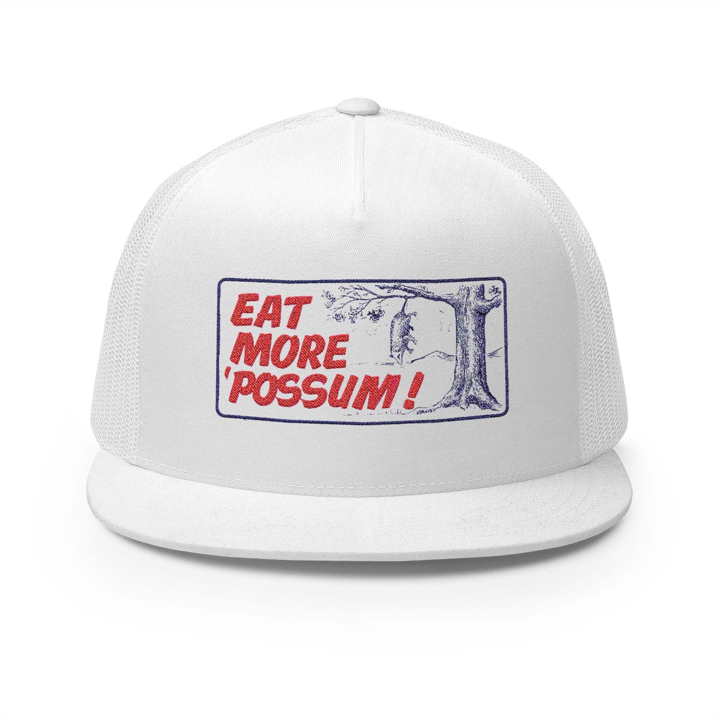 Eat More 'possum 5 Panel Trucker Cap (Embroidery)