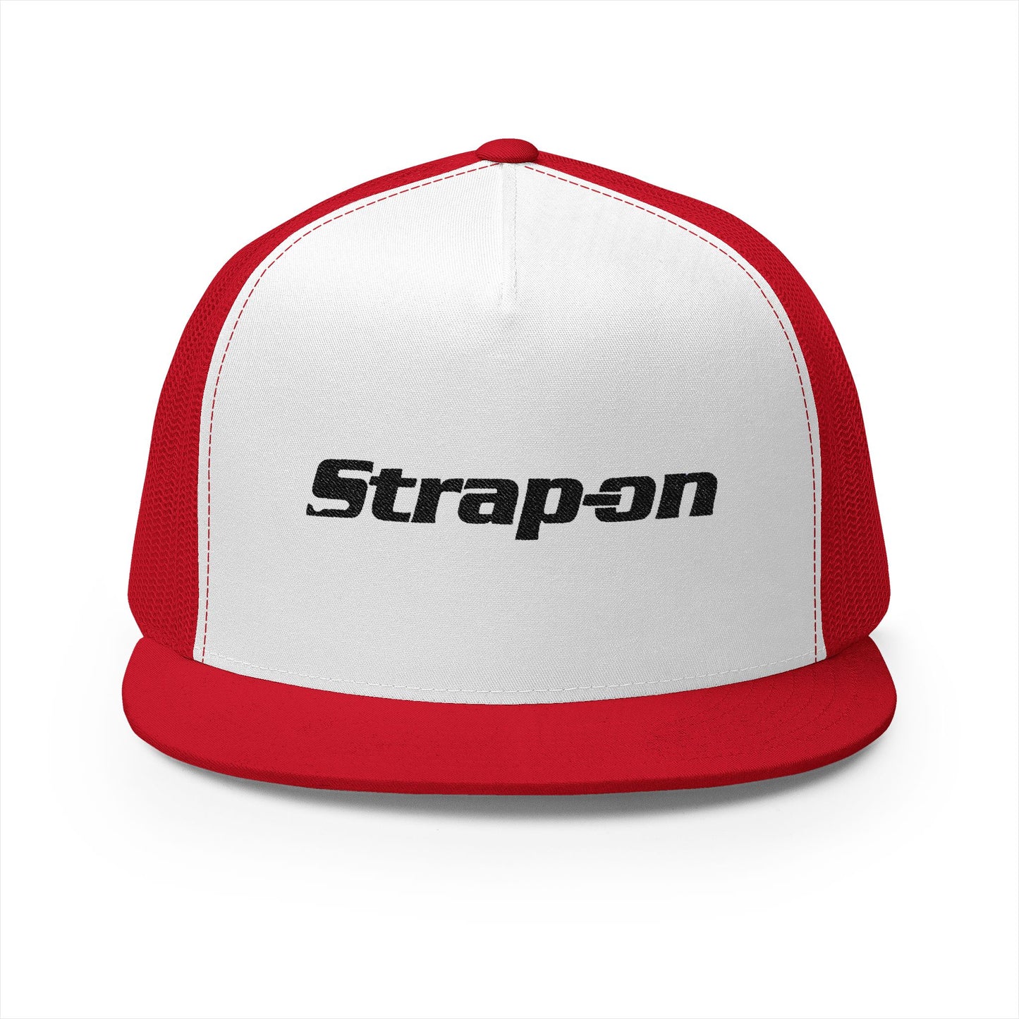 Strap-On 5 Panel Trucker Cap (Embroidery)