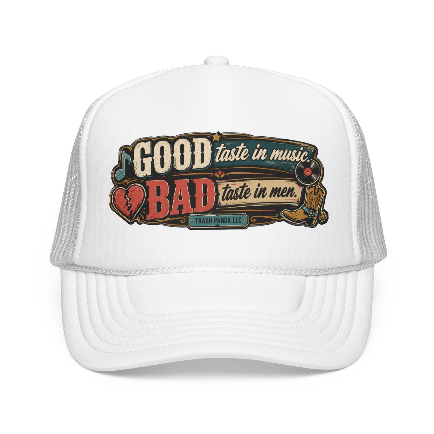 Good Taste In Music Foam Trucker Hat (Printed)