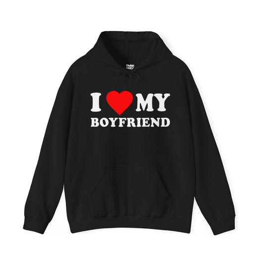 I Heart My Boyfriend Unisex Heavy Blend™ Hooded Sweatshirt