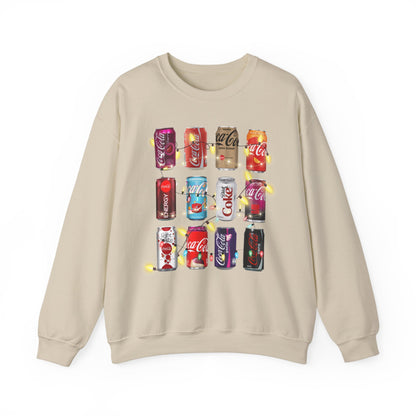 Diet Coke Christmas Lights Sweatshirt Unisex Heavy Blend™ Crewneck Sweatshirt