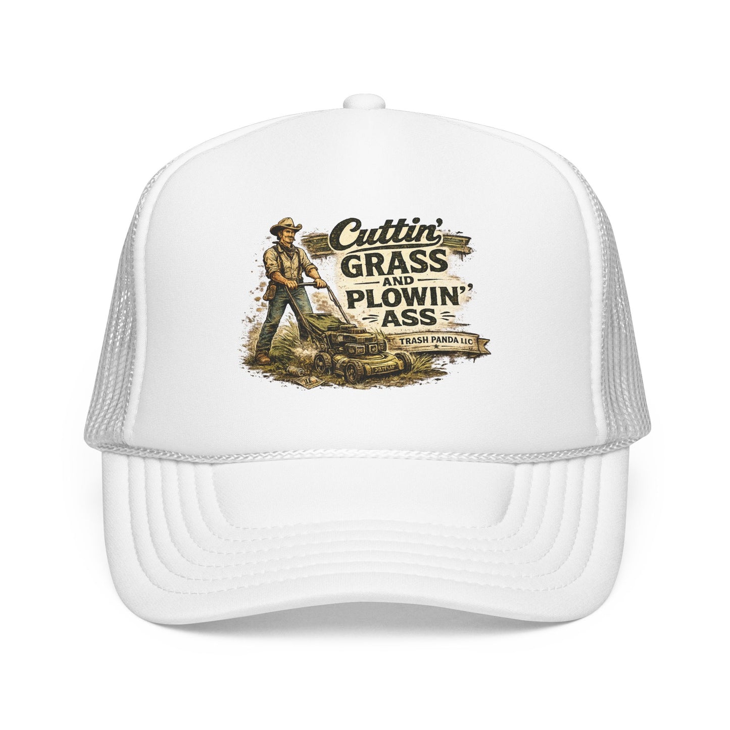 Cuttin' Grass Foam Trucker Hat (Printed)