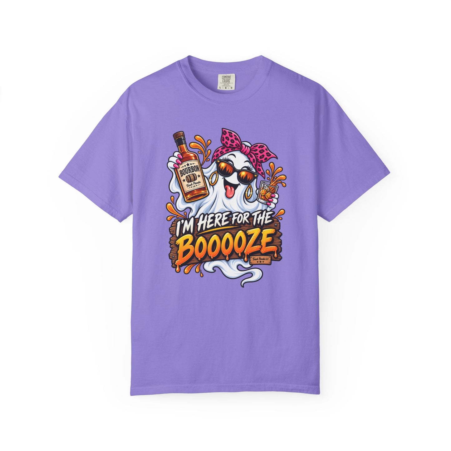 Here For The Booooze (Ladies) Comfort Colors T-shirt