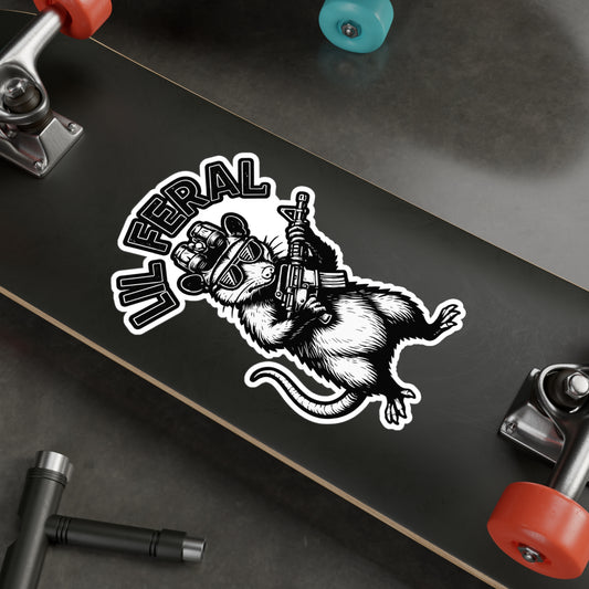 Lil Feral Opossum Vinyl Decal