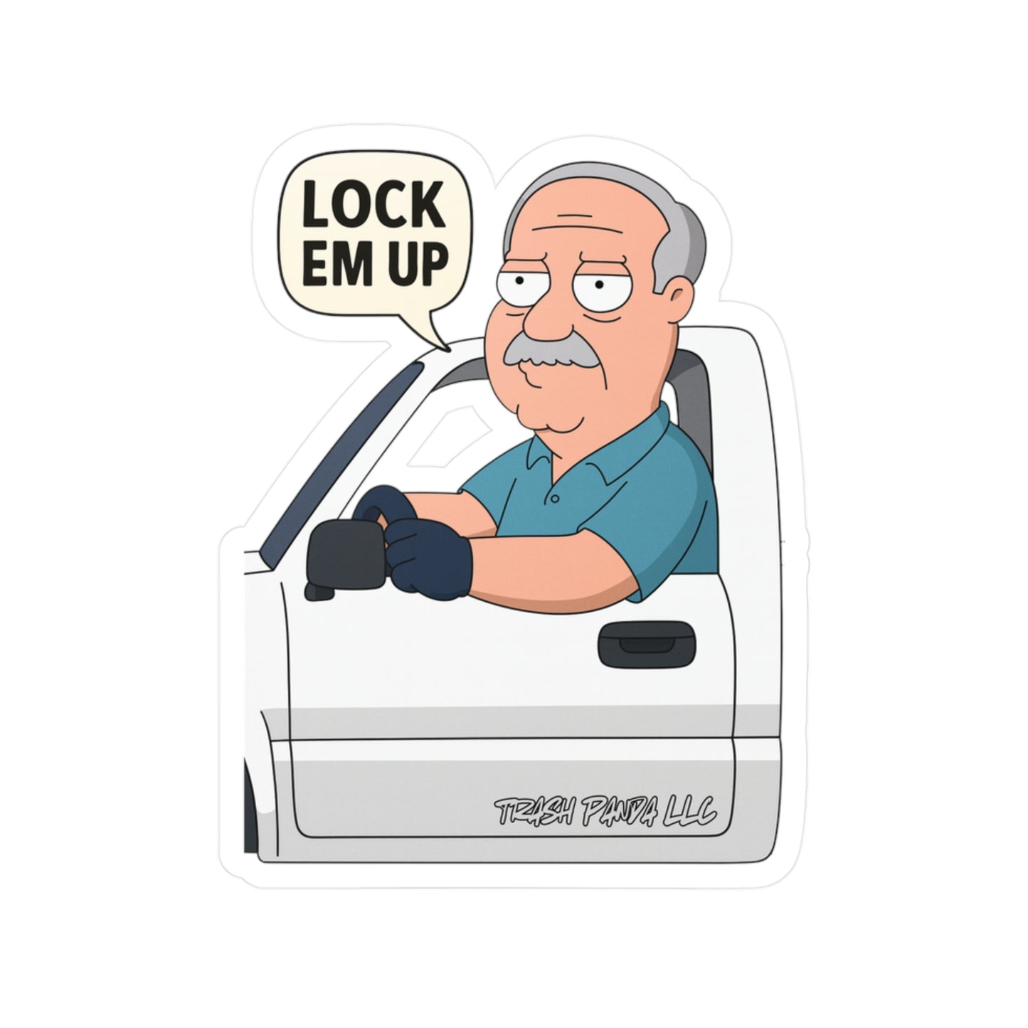 Lock Em Up Family Guy Vinyl Decals