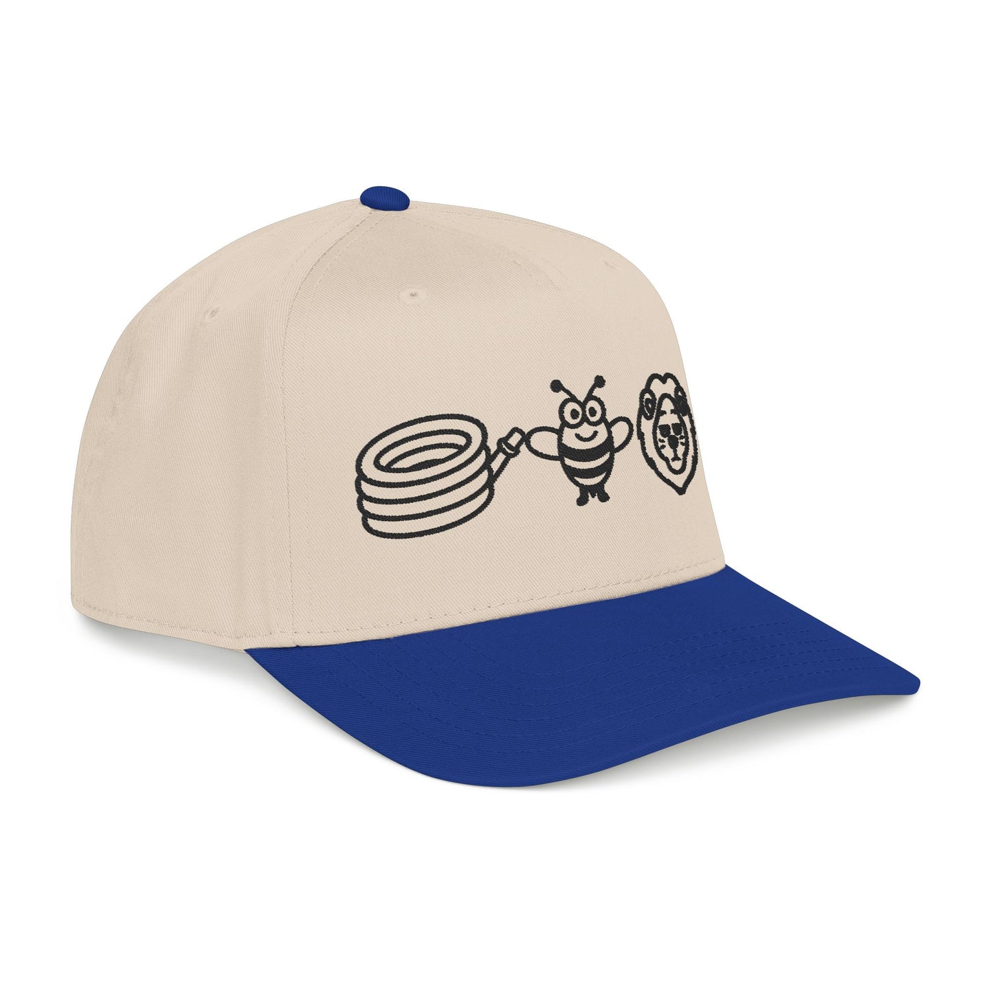 Hose Bee Lion Mid Profile Baseball Cap (Embroidery)