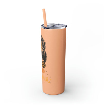 Hello Autumn Skinny Tumbler with Straw, 20oz