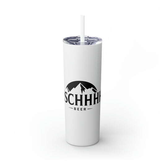 BUSCHHHHH Logo Skinny Tumbler with Straw, 20oz