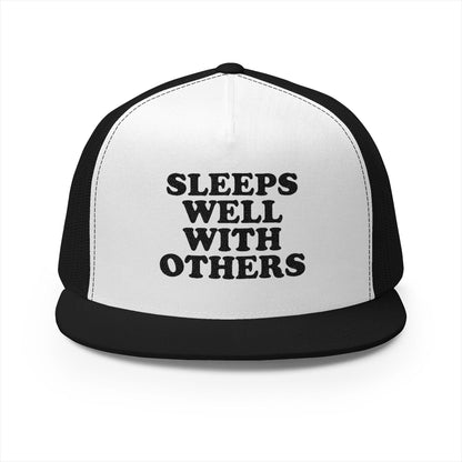 Sleeps Well With Others Panel Trucker Cap (Embroidery)