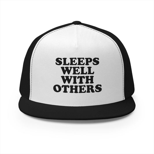 Sleeps Well With Others Panel Trucker Cap (Embroidery)