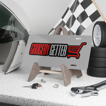 Grocery Getter 2.0 Grey Vanity Plate