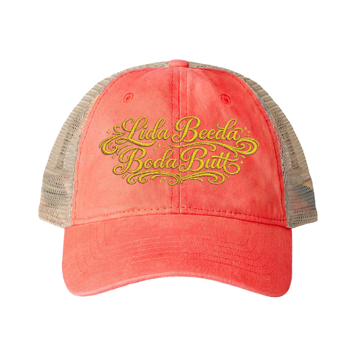 Lida Beeda Boda Butt Women's Washed Mesh-Back Cap
