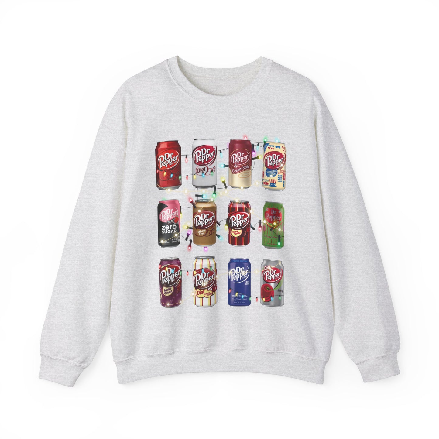 Dr Pepper Christmas Lights Sweatshirt Unisex Heavy Blend™ Crewneck Sweatshirt